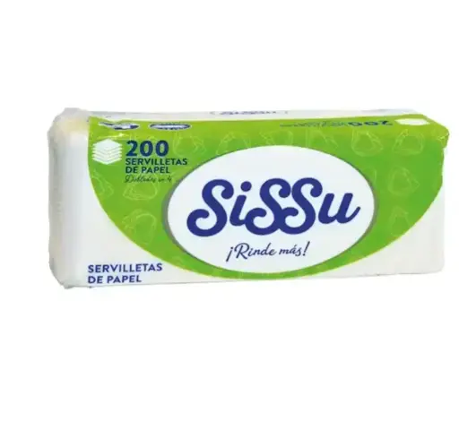 Servilletas SISSU BLANCA 1 x200